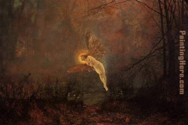 Midsummer Night painting - John Atkinson Grimshaw Midsummer Night art painting